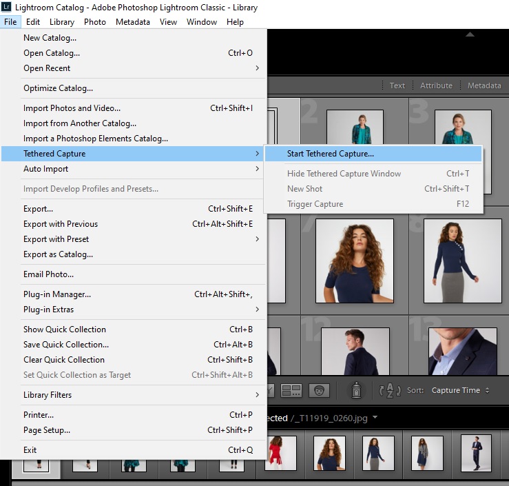 Tethered Capture Settings