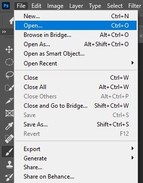 Open Image in Photoshop