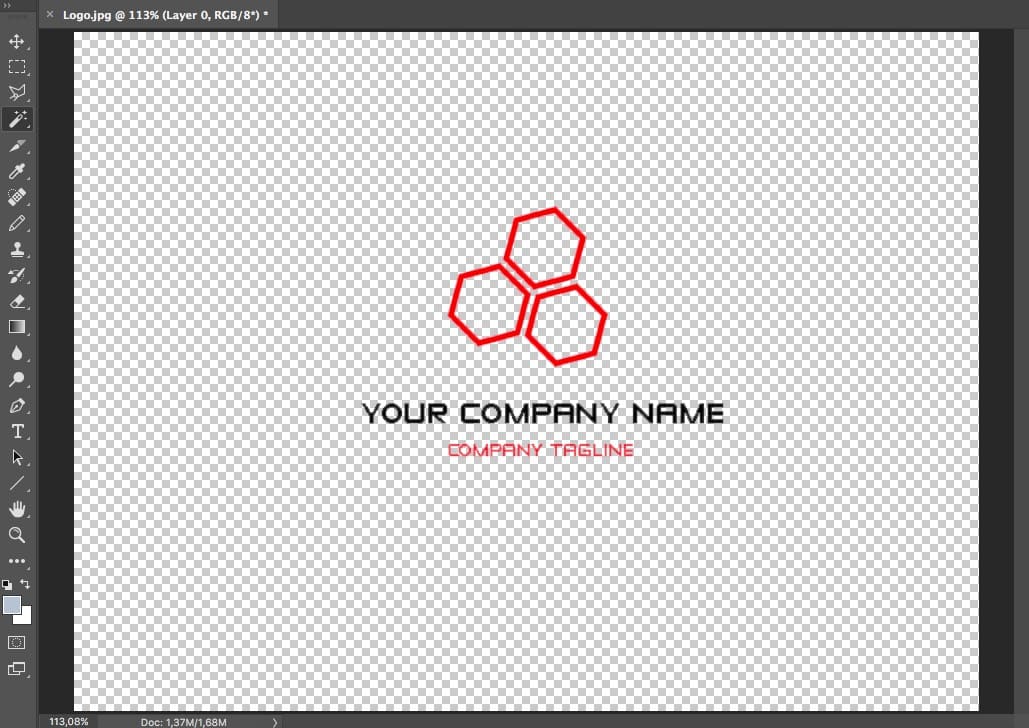 After we have selected all the white areas