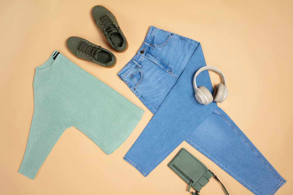 Assemble your props for flat lay photos