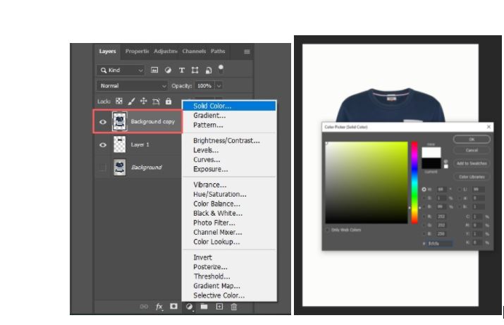 Change the background color