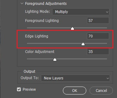 Edge Lighting slider
