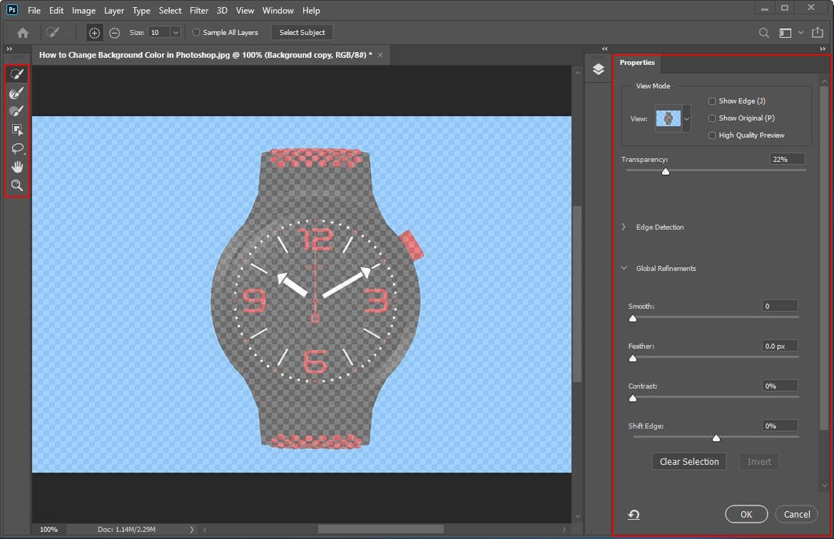How to Change a Background Color in Photoshop - Step - 3 - 1