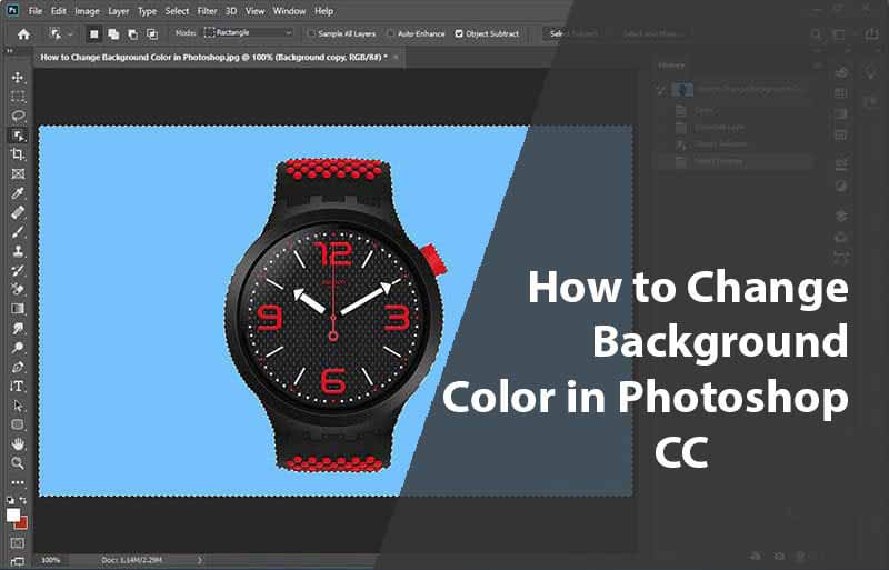 How to Change Background Color in Photoshop CC