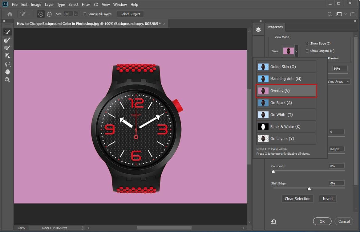 How to Change Background Color in Photoshop - Step - 5 - 2