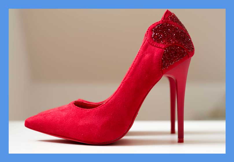 red shoes