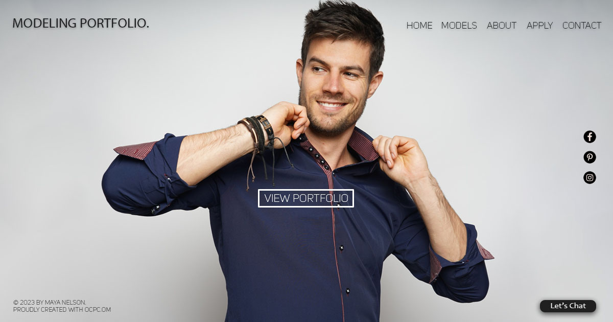 Male Modeling Portfolio