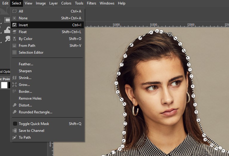 to select the background