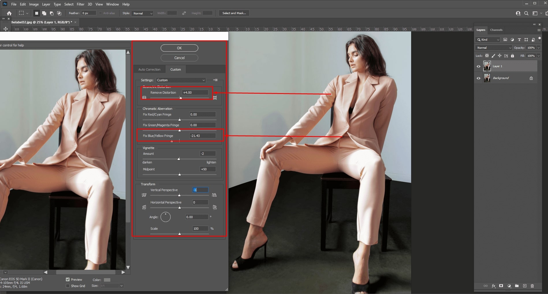 Perspective Correction