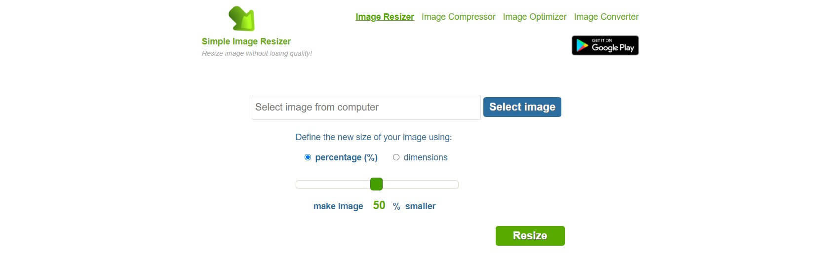 Simple Image Resizer