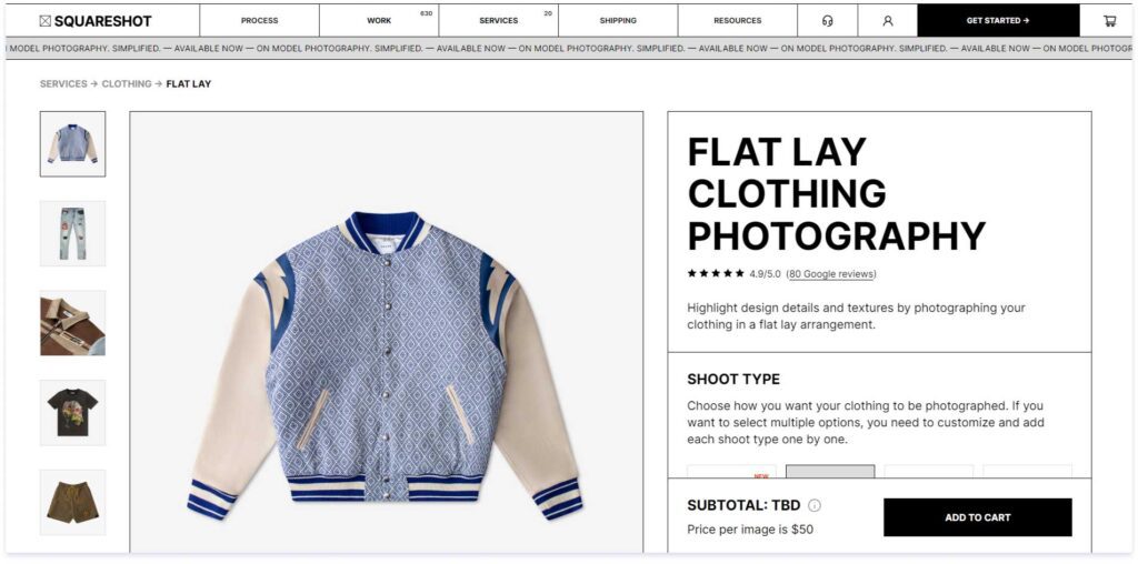 Squareshot flat lay photography