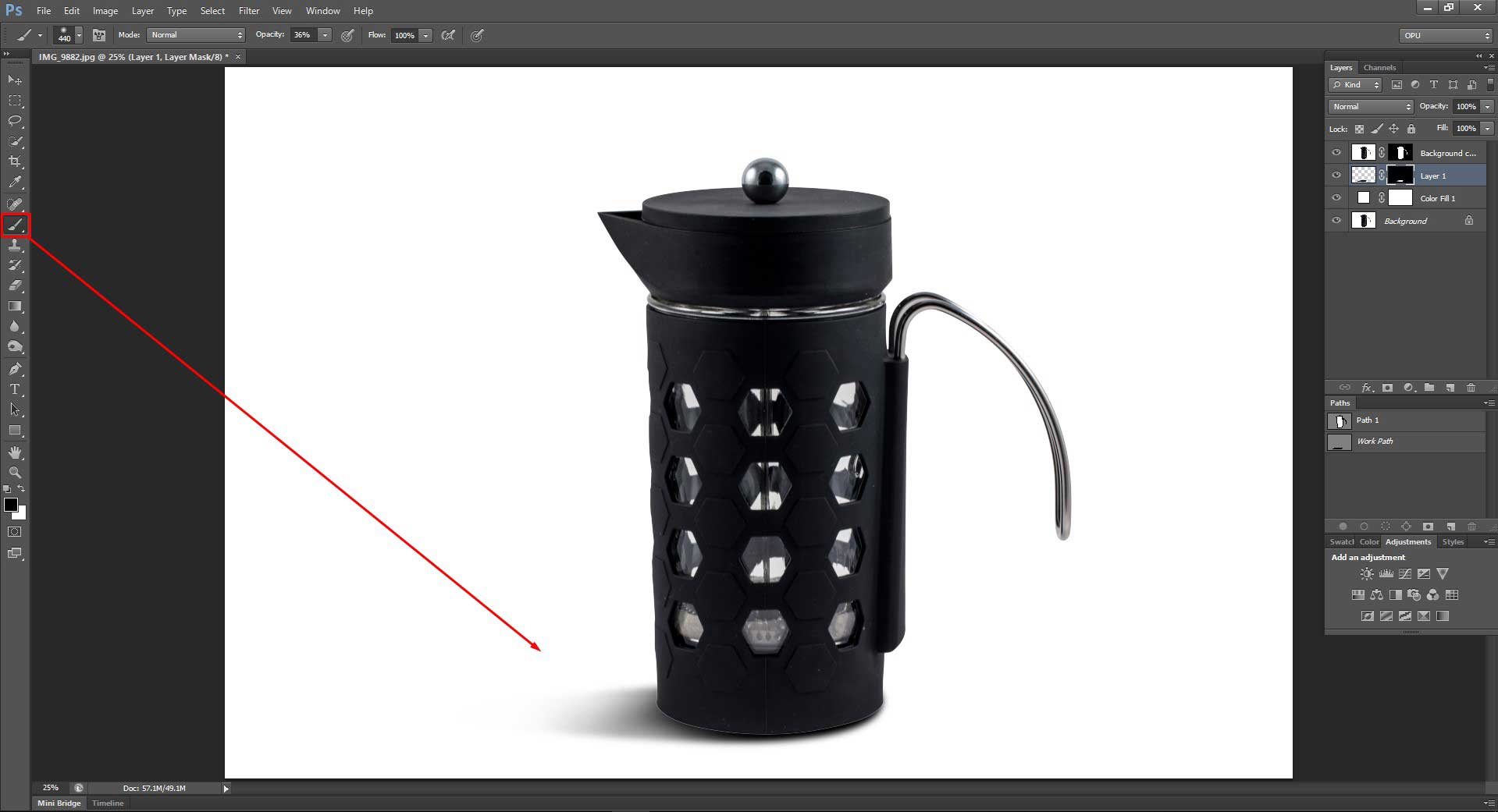 How to add Drop Shadow in Photoshop