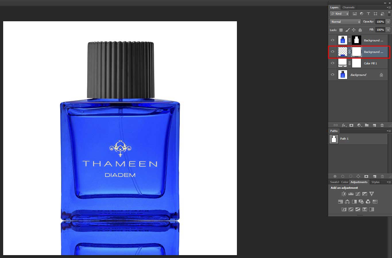 How to add Reflection Shadow in Photoshop