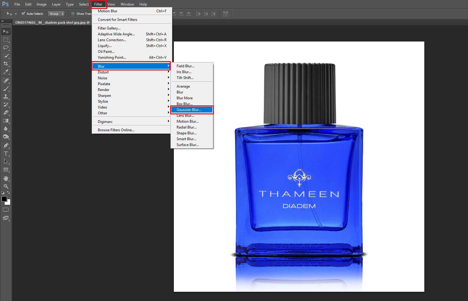 How to add Reflection Shadow in Photoshop