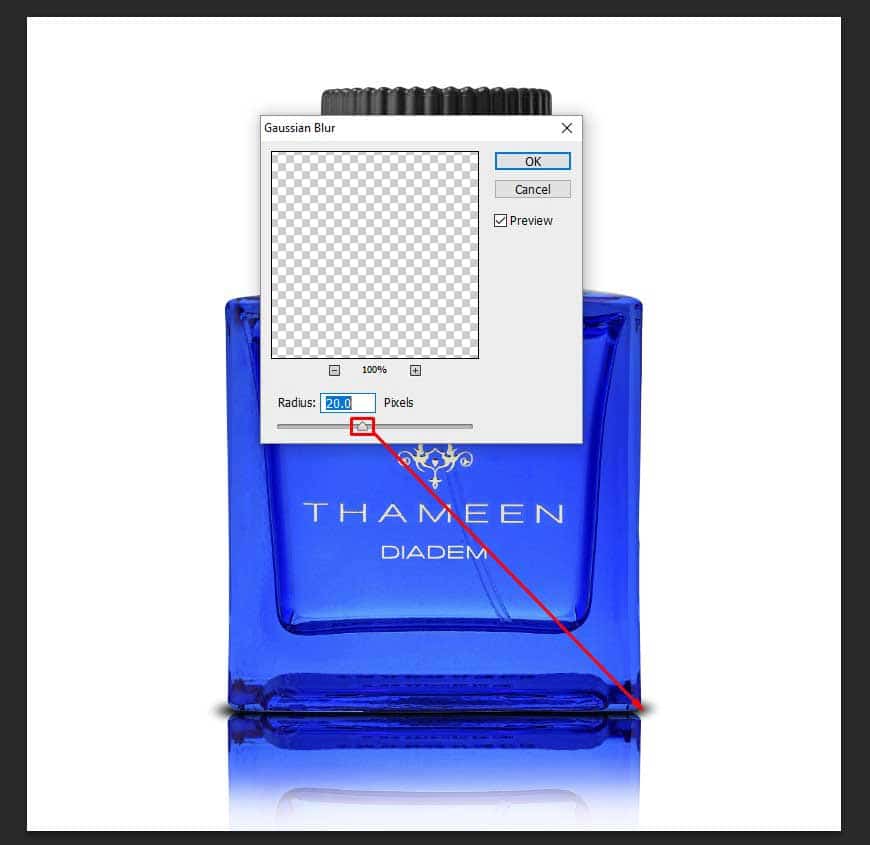 How to add Reflection Shadow in Photoshop