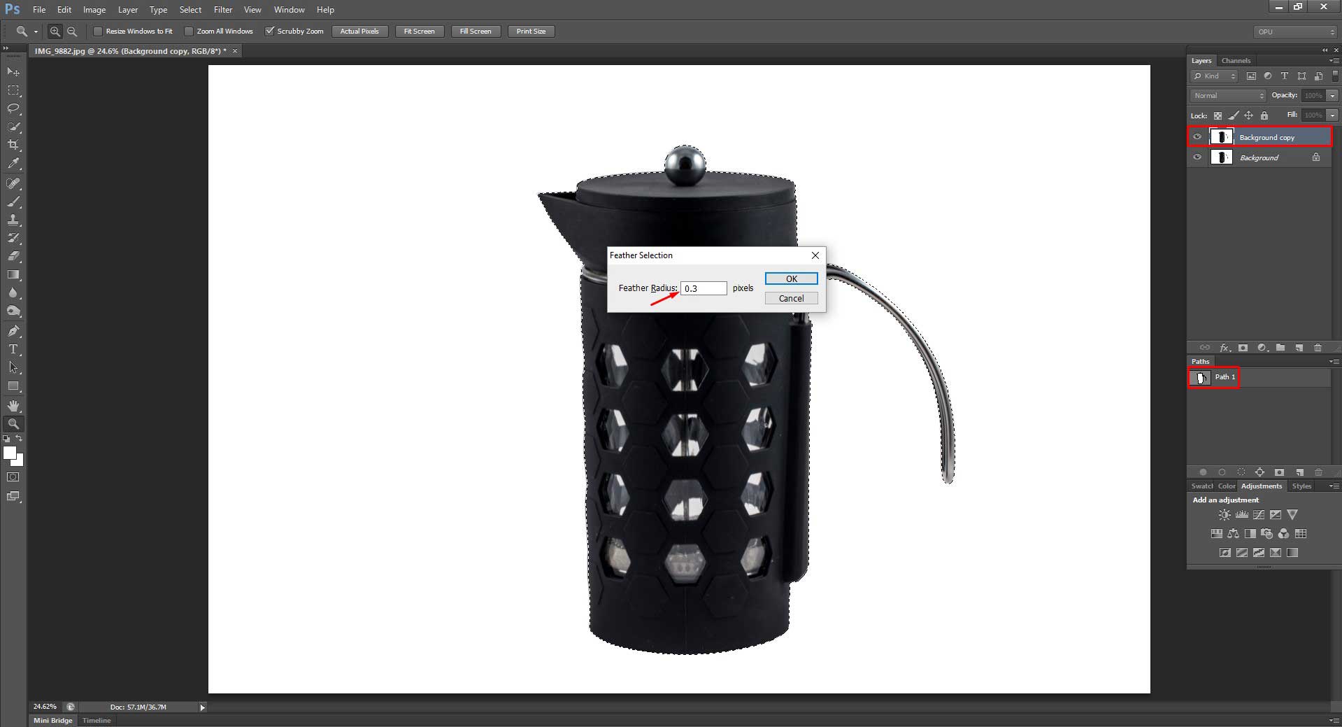 How to add Drop Shadow in Photoshop