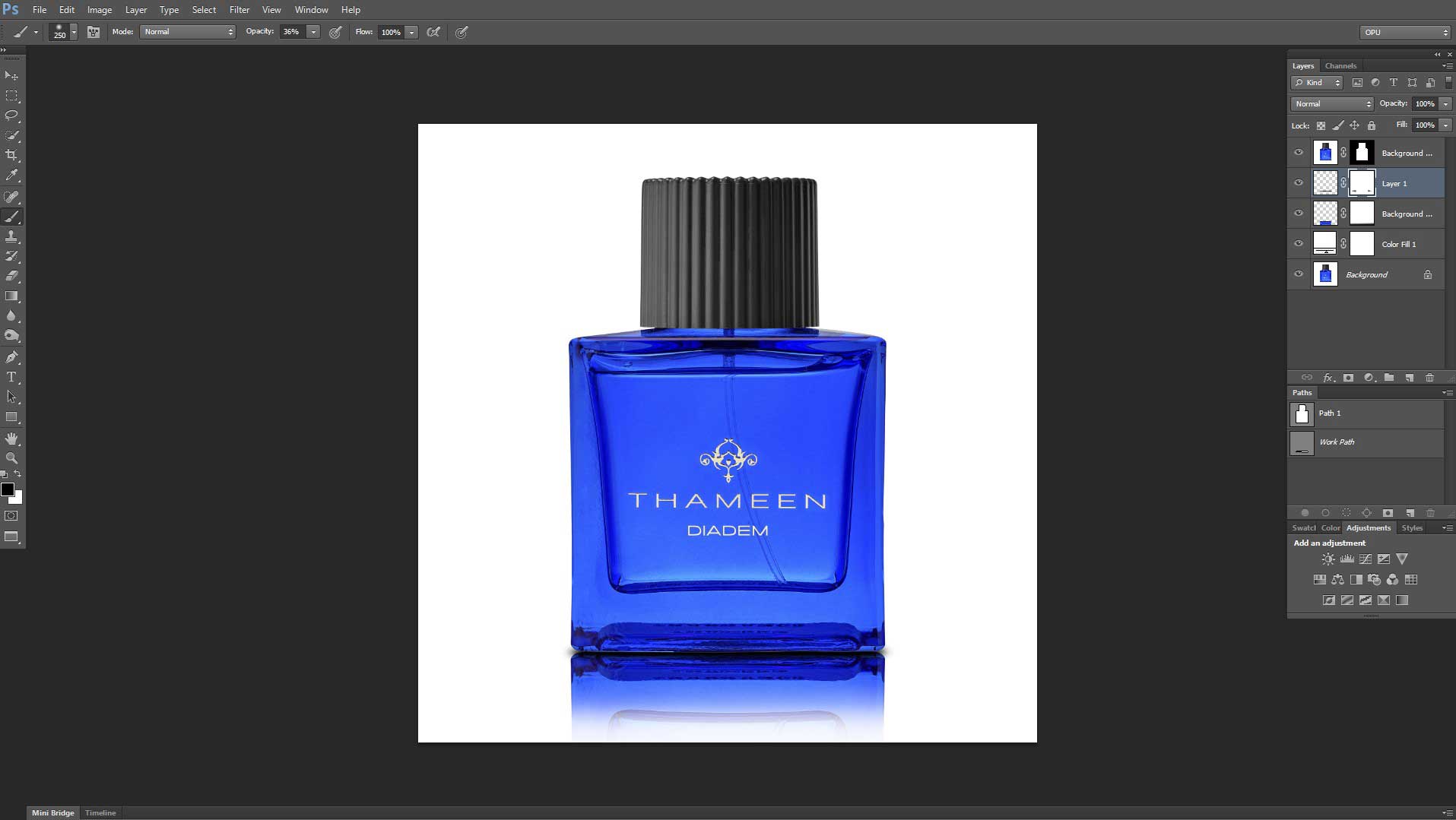 How to add Reflection Shadow in Photoshop