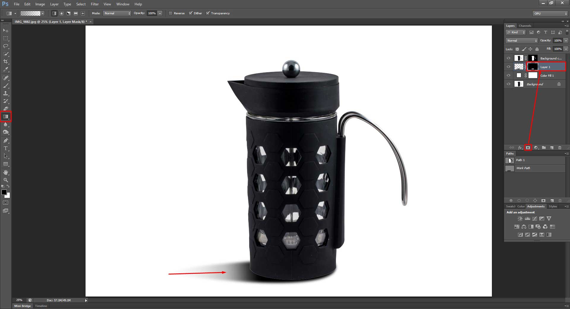 How to add Drop Shadow in Photoshop