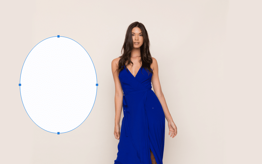 Demonstration of ellipse shape tool