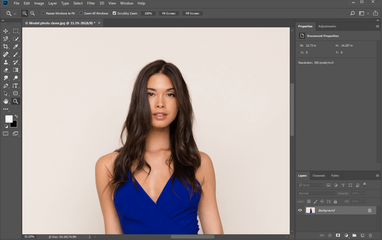 Demonstration of Zoom Tool