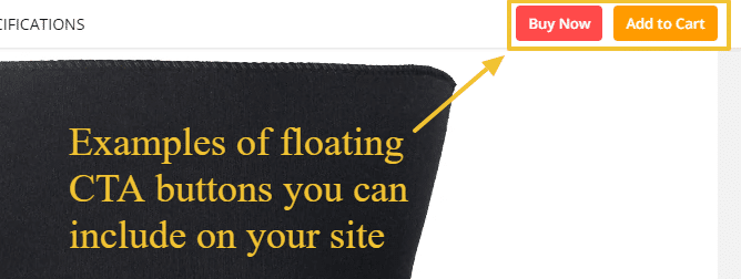 add your CTAs to increase online sells