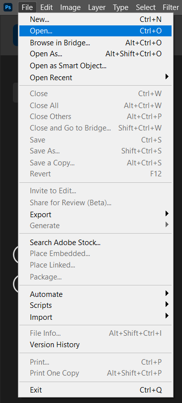 Layer mask in photoshop tutorial step1