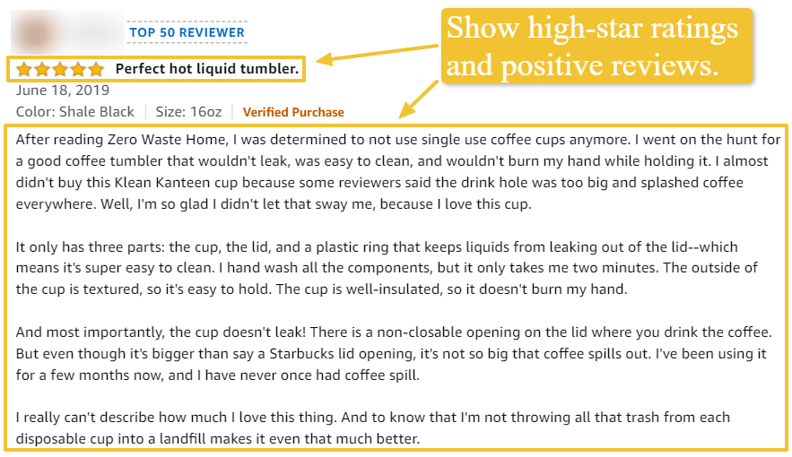 positive comments and reviews