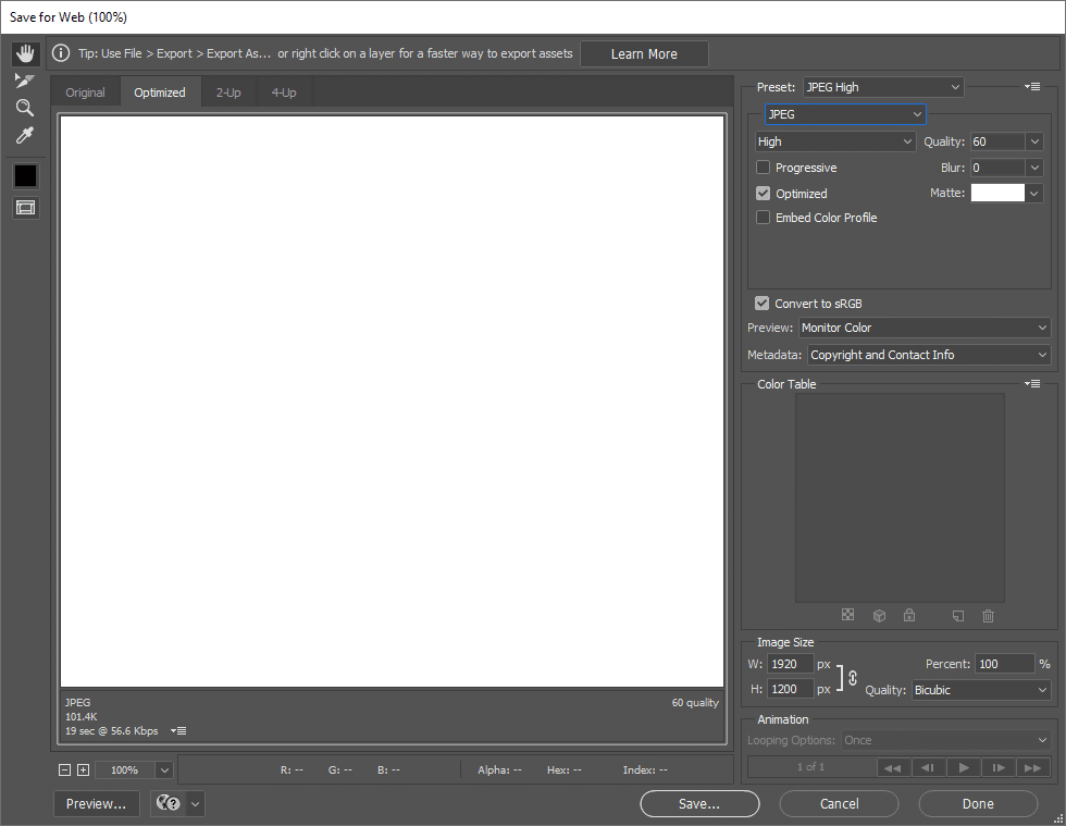 Resize an image in Photoshop