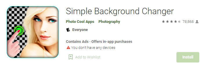 Simple Background Changer