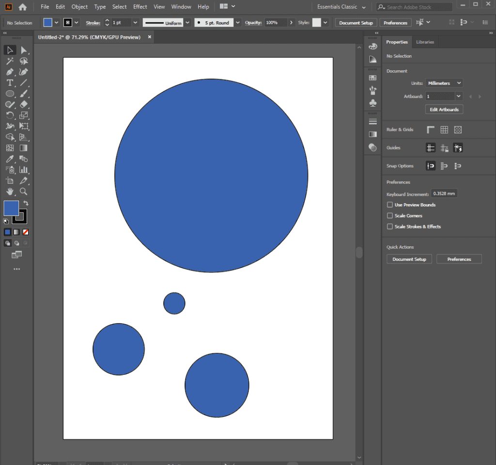 Compound clipping path in illustrator - Step 1 shape drawing