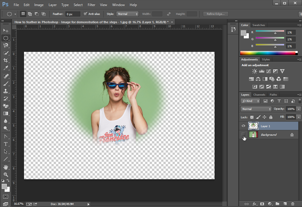 Step 4 Copy the Selected Portion to another Layer - 2