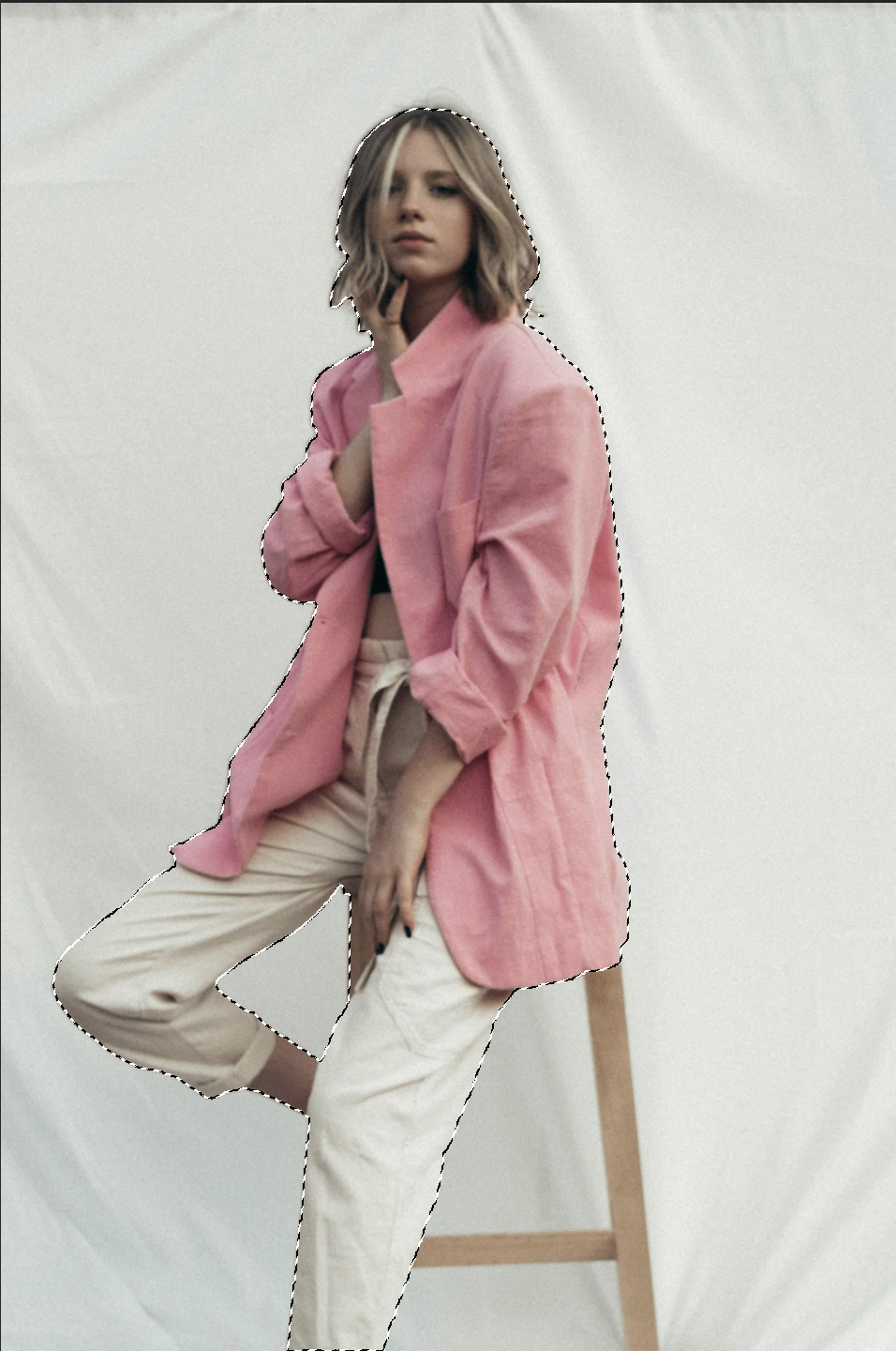 Use the selection tool to isolate the subject