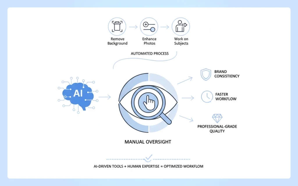 AI powered editing and automation