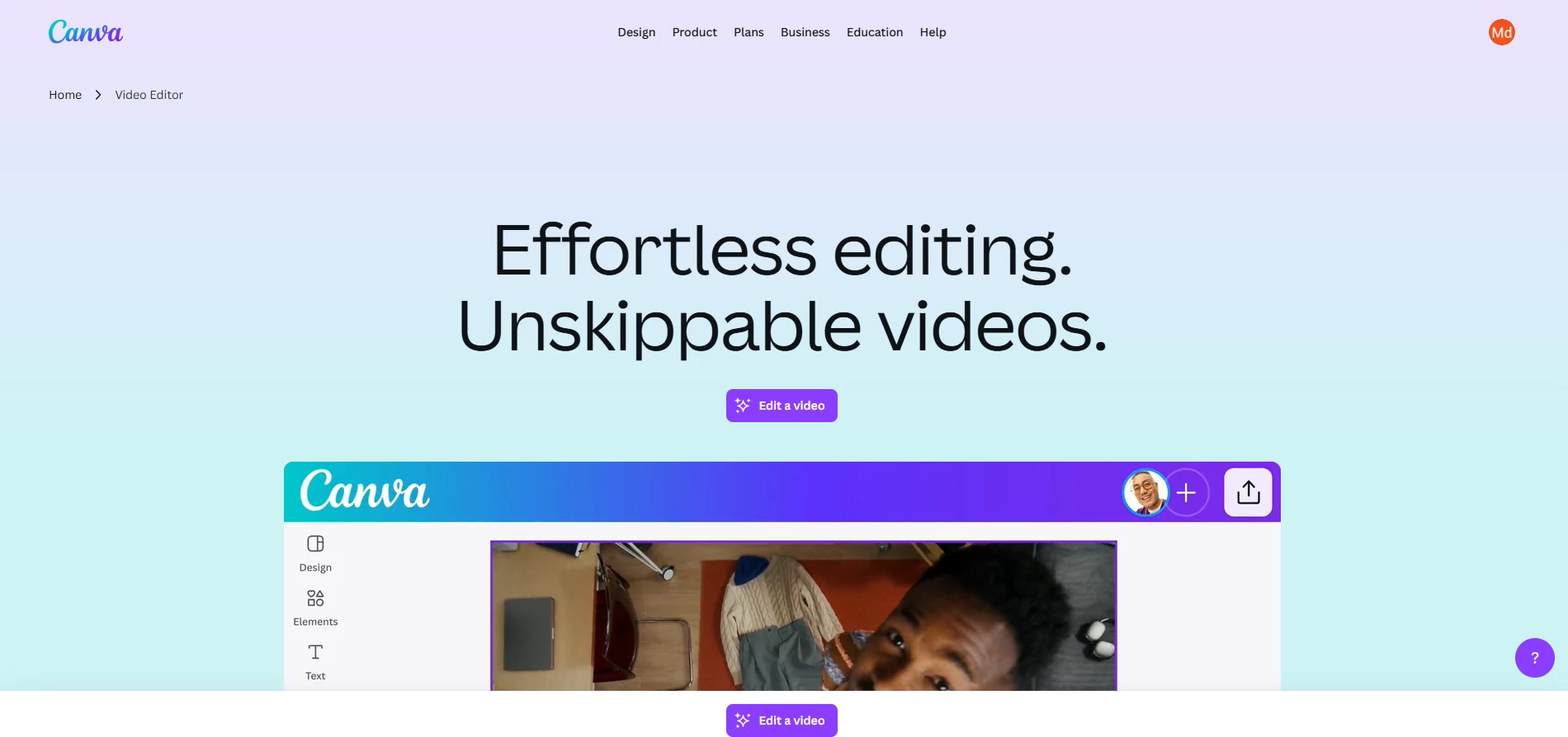 Canva video