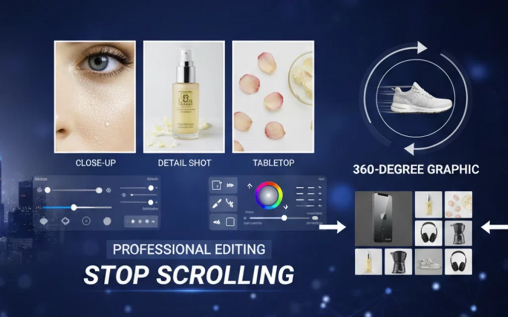 E-commerce product listing image editing