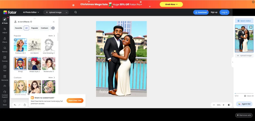 Experiment with filters and effect