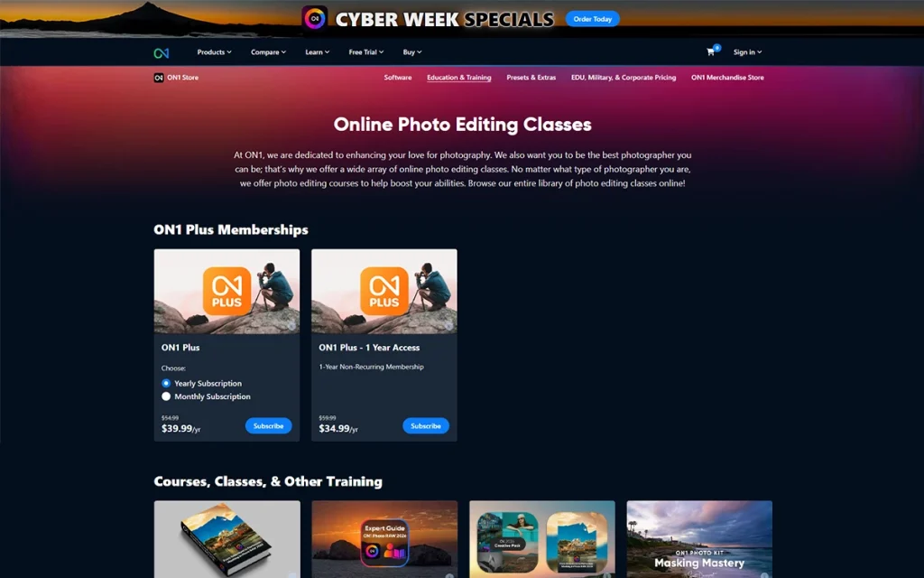 On1 photo editing classes