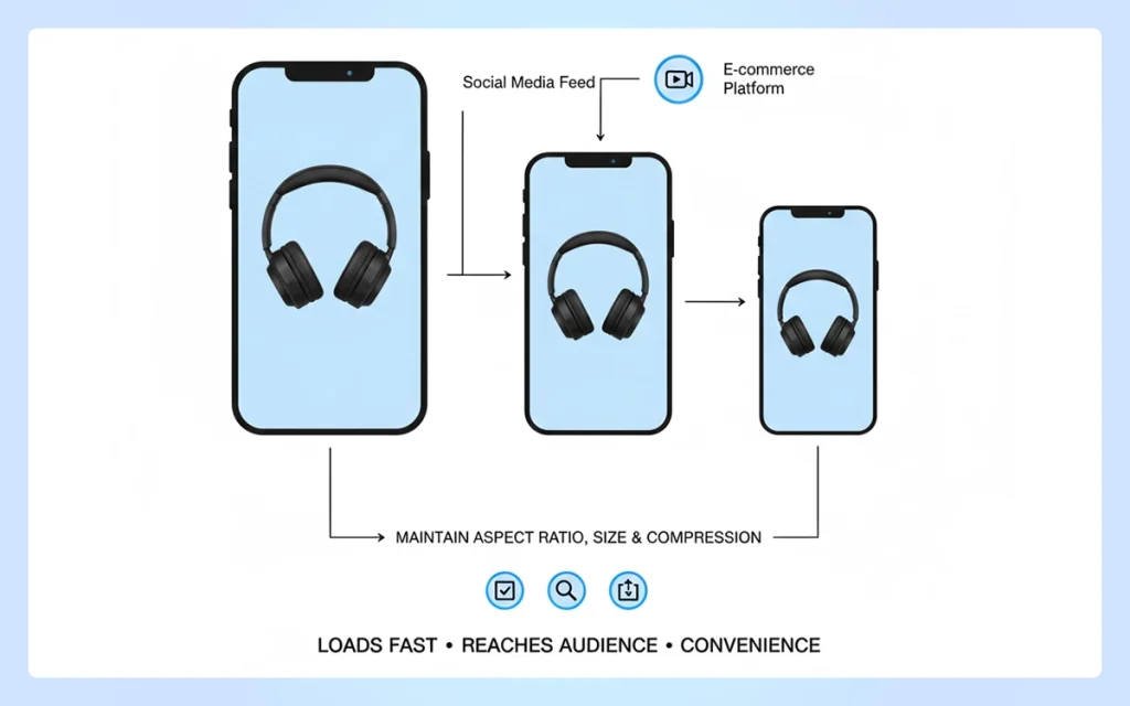 Photos optimized for mobile first
