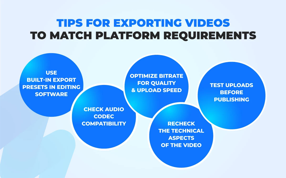 Tips for exporting videos