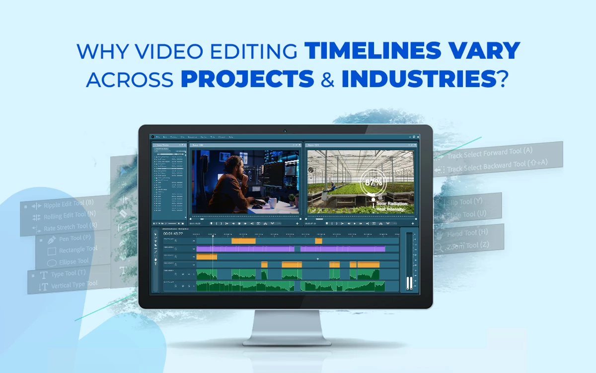 Video editing timelines